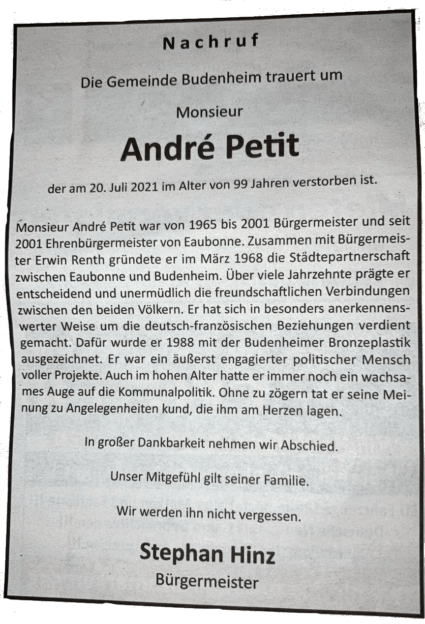 Article André Petit